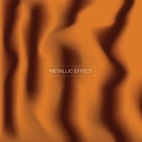 Metallic bronze textured background reflective flowing shape vector