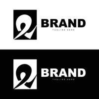 mi letra logo en sencillo estilo lujo producto marca modelo ilustración vector