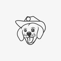 Puppy logo design illustration vector