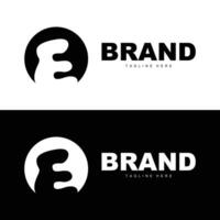 E letter logo in simple style Luxury product brand template illustration vector