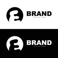 E letter logo in simple style Luxury product brand template illustration vector