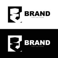 E letter logo in simple style Luxury product brand template illustration vector
