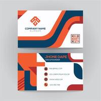 Modern and clean professional business cardtemplate vector