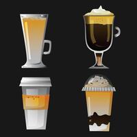 coffee cafe collection object vector