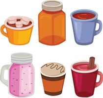 food drink sweet element set vector