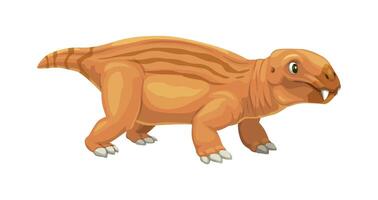 Cartoon lystrosaurus dinosaur character vector