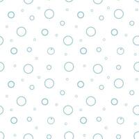 Seamless pattern water bubbles. Simple illustration isolated on white background. Fizzy drinks. vector