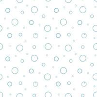 Seamless pattern water bubbles. Simple illustration isolated on white background. Fizzy drinks. vector
