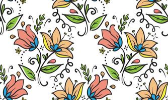 Big flowers pattern, upscale floral pattern. graphical textures floral, trendy colors pattern , flowers background with leaves. vector