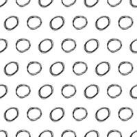 Seamless pattern with sketch circles shape vector