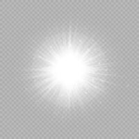 efecto de luz de destellos de lente vector