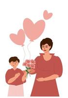 Mother's Day, March 8, International Women's Day vector