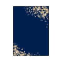 Blue Golden Frame Graduate Card vector