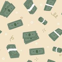 background pattern with money vector