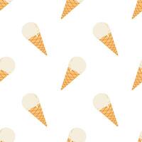 Ice cream seamless pattern. Summer background vector