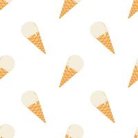 Ice cream seamless pattern. Summer background vector