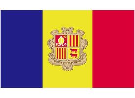 Andorra National Flag vector