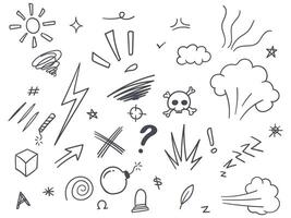 Doodle sketch scribble icon hand drawn vector