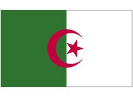bandera nacional de argelia vector