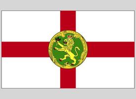 Alderney National Flag vector