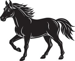 Horse. illustration Isolated on white background. vector