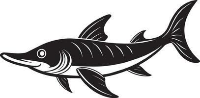 pez vela - ilustración - aislado en blanco antecedentes vector