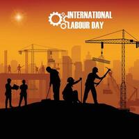 happy labour day international labour day labour day vector