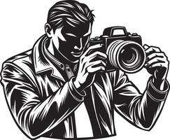 Photographer. illustration Mascot design vector