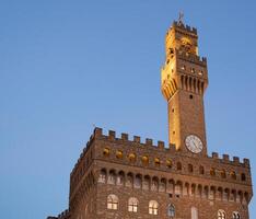 Old Palace at evening, Florence photo