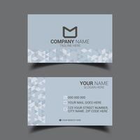 Elegant and geometric Business card design vector