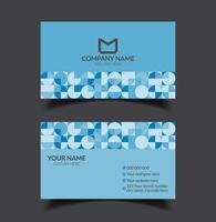 Elegant and geometric Business card design vector