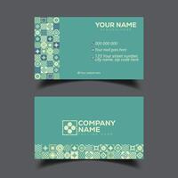 Elegant and geometric Business card design vector