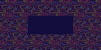 Colorful line shaped geometric seamless pattern background vector