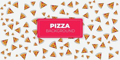 Seamless pattern with pizza. A seamless food texture colorful. vector