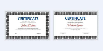 Certificate. Template diploma currency border. Award background Gift voucher. vector