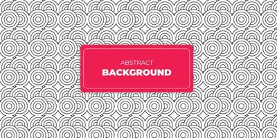 Seamless geometric pattern, Circle pattern line, black elements vector