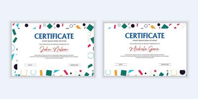 Creative Elegant Abstract Certificate Design Template, vector