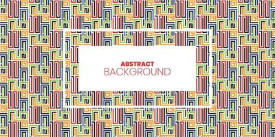 Colorful line shaped seamless pattern background vector
