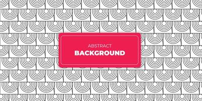 Pattern with circle and geometric elements. Intersecting curved and straight bold stripes forming abstract ornament. background for design. Seamless Decorative lattice. vector