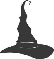 Silhouette Witch hat black color only vector