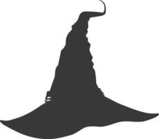 Silhouette Witch hat black color only vector