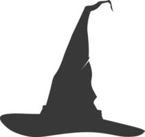 Silhouette Witch hat black color only vector