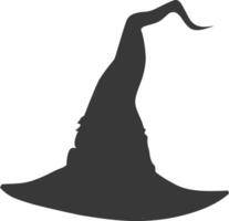 Silhouette Witch hat black color only vector