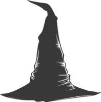 Silhouette Witch hat black color only vector