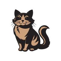 cat sweet lover sticker art design vector