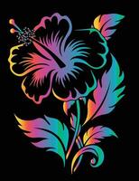 Gradient Flower Image vector