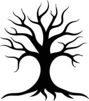 Beautiful Silhouette Tree Image vector