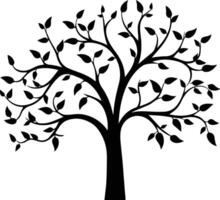 Beautiful Silhouette Tree Image vector