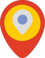 Map pin icon, simple, beautiful vector
