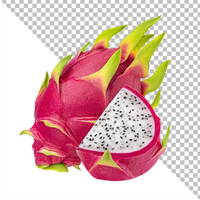 Dragon fruit, pitaya isolated on white background psd